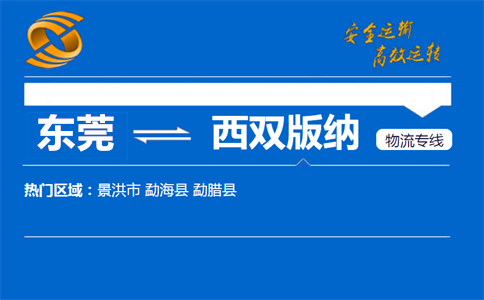 东莞到西双版纳物流专线